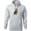 Ľadnáčik kreslený - Mikina pánska Cape s kapucňou - 3XL ( Svetlosivý melír )