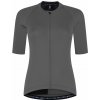 Dámsky cyklodres ESSENTIAL II s krátkym rukávom, stredne sivý 2XL