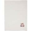 Clayre & Eef Krémový plyšový pléd s mačičkami 130x160