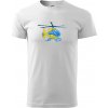 Vrtuľník rescue - Klasické pánske tričko vyššej gramáže - 2XL ( Biela )