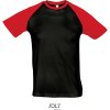 SOL's Collection Tričko Funky, 2-barevné, krátký rukáv, pánské COT25119081402-black/red M Černá/červená