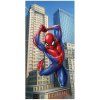 Carbotex · Bavlnená plážová osuška Spiderman - motív Medzi mrakodrapmi - 100% bavlna - 70 x 140 cm