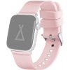 LAVVU Svetloružový silikónový remienok na hodinky pre APPLE WATCH 38-40 mm