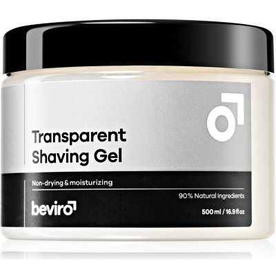 Beviro Transparent Shaving Gel gél na holenie pre mužov 500 ml