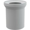 AlcaPlast A91-150 - Dopojenie k voľne stojacej WC mise, priame, DN 110, dĺžka 150 mm, PP, biele