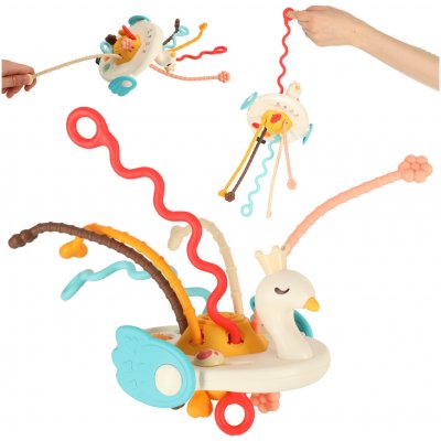 Montessori zmyslová hračka na hryzenie labuť