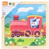 Viga puzzle lokomotíva 9ks