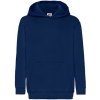 Fruit of the Loom Detská mikina s kapucňou 62-043-0 Navy 164
