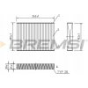 Bremsi FC0468A Filtrácia, vetranie priestoru pre cestujúcich