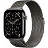 Apple Watch Series 11 Cellular 46 mm Bridlicový sivý titán s bridlicovo sivým milánskym ťahom – M/L MFD44WF/A