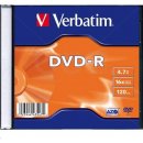 Médium na napaľovanie Verbatim DVD-R 4,7GB 16x, 1ks