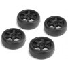 CARTEN 26 mm slick guma na čiernych diskoch so 6 lúčmi, 0 mm OFFset, 4 ks.