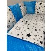 Komplet: Postieľka MAJKI so Žirafkou so súpravou MINKY, modrá + galaxia 1