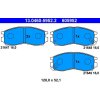 Sada brzdových platničiek kotúčovej brzdy (na jednu nápravu) ATE 13.0460-5952.2 13.0460-5952.2