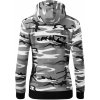 Evolúcia kajak - Mikina dámska trendy zipper s kapucňou - M ( Šedý maskáč )