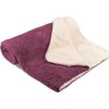 SLEEPWELL Teplá deka SLEEP WELL ovečka chlp / krémový chlp staroružová Mikroplyš 150x200 cm