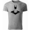 T-ričko Batman pánske tričko Farba trička: Tmavosivá, Farba potlače: Čierna, Veľkosť: L