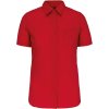 Kariban Košile Judith K548, popelínová, krátký rukáv, dámská COT20K54824802-classic red M Červená