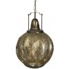 Závesná lampa zlatá retro vintage