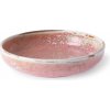 Rustikálne ružový hlboký tanier Home chef 19 x 4cm - HKLIVING