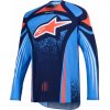 Dres TECHSTAR NOMUR, ALPINESTARS (tmavě modrá/oranžová/modrá, vel. XL)