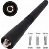 RÁDIOVÁ AUTOMOBILOVÁ ANTÉNA FM RÁDIO BAT STOŽIAR 9 CM + 3 ADAPTÉRY ČIERNA DA147