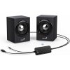 GENIUS repro SP-HF385BT/ 2.0/ Bluetooth 5.0/ 4W/ drevené/ čierne