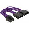 Delock 0.15 m fialový 83703