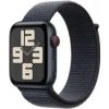 Apple Watch SE (2024) GPS + Cellular 40mm Temne atramentové hliníkové telo - Atramentovo fialový prevliekací remienok