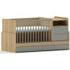 Brendon Lux Multi 5in1 2024 Grey-Natural detská postieľka
