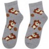 Detské ponožky Veverička GREY (sivá) EU 21-23