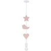 Candellux Detský luster na lanku TRIO 1xE27/20W/230V ružová/biela CA1144 + záruka 3 roky zadarmo + záruka 3 roky zadarmo
