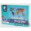 Teddies Mapa Světa 38x57cm 48 dielov v krabici 30x21x4cm
