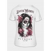 PitBull West Coast Dámske tričko SANTA MUERTE ROSE - biele