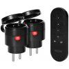 Mini bezdrôtové zásuvky s diaľkovým, IP44, 2300W