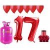 HeliumKing Hélium párty set na 17. narodeniny s červenými balónmi