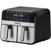 Kraft&Dele KD4180, Beztuková fritéza AirFryer 9 l, 2500 W, dvě nezávislé komory, LCD dotykový ovládací panel