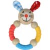 Drevená hrkálka Rabbit Beads Baby Eichhorn zajačik od 3 mes