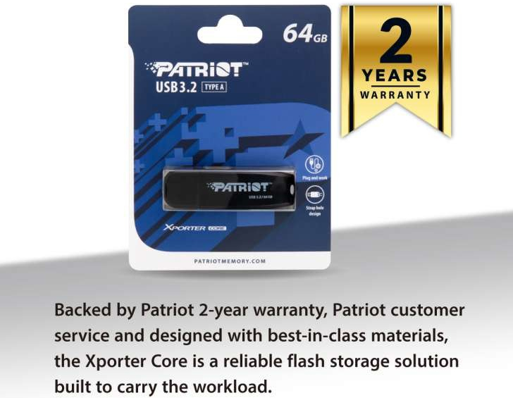 Patriot XPORTER CORE 64GB PSF64GXRB3U