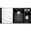 Blanco AXIA III 6 S čierna s excentrom + sklenená krájacia doska 525850