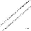 Daniel Dawson Náhrdelník Figaro - 3 mm ocelový řetízek, chirurgická ocel NH1248/45 Stříbrná 45 cm 3 mm