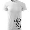 Bicykel na výšku - Tričko extra veľké (5-8XL) - 5XL ( Biela )