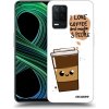 Picasee silikónový čierny obal pre Realme 8 5G - Cute coffee
