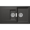 SCHOCK Mono D-150 Cristadur dvojdrez s odkvapávacou plochou, obojstranný, s excentrom, montáž do roviny, 849 x 499 mm, Stone, MOND150FBSTO