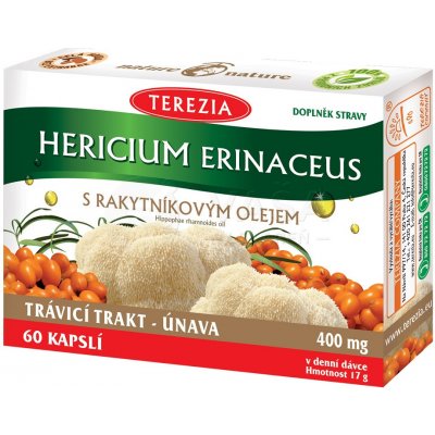 TEREZIA Hericium Erinaceus s rakytníkovým olejom 60 kapsúl