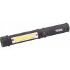 Ručná magnetická baterka 1W LED/1W COB LED, 90 lum/6500К, 50 m, 3xAAA, ABS