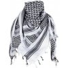 Šatka Palestína so strapcami MFH® – Čierna / biela