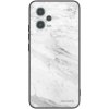 Picasee silikónový čierny obal pre Xiaomi Redmi Note 12 5G - White marble