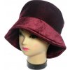 Klobúk - semišový Farba: Tmavočervená, Veľkosť: 20x20cm
