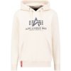 Alpha Industries Basic Hoody pánska mikina jet stream white Veľkosť: 3XL, Farba: béžová